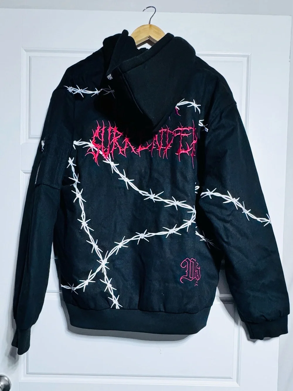 NWT DGK Armory Black Hooded Bomber Jacket